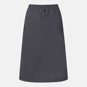 여성 경량 우븐 롱 스커트 / CHARCOAL GREY (SQ222PSK42_CHC)