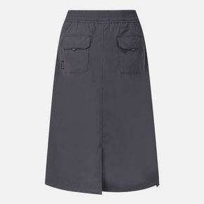 여성 경량 우븐 롱 스커트 / CHARCOAL GREY (SQ222PSK42_CHC)