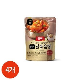 텐바이텐 동원 양반 통다리 닭볶음탕 490g x 4개