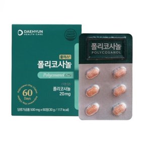 폴리코사놀 60정 플러스 대현헬스케어 500mg x
