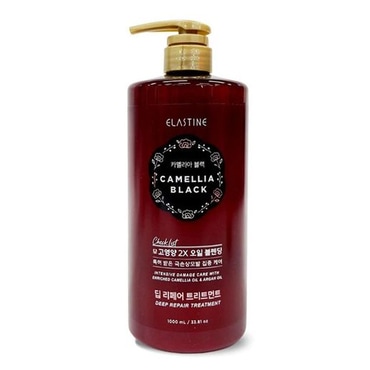 신세계 규격 LG 엘라스틴 카멜리아 블랙 데미지 딥 리페어 트리트먼트 1000ml