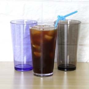 국산 PC컵 물컵 물잔 맥주잔 플라스틱컵 550ml 대용량