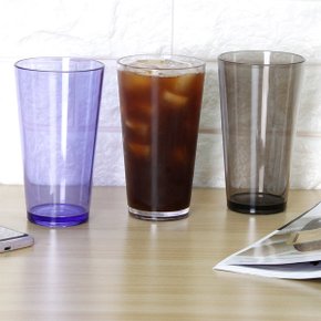 국산 PC컵 물컵 물잔 맥주잔 플라스틱컵 550ml 대용량