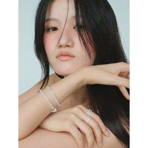 BEZEL 베젤 테니스 팔찌 [AQUAMARINE]