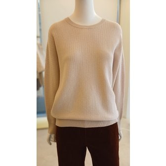 더아이잗 [여주점] [더 아이잗] 여성 돌먼 슬리브 라운드넥 풀오버 니트(IPBM1PO721)