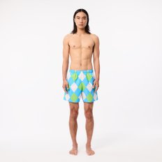 (남성)아가일 패턴 스윔 팬츠(MH2961-54N IBS)블루그린