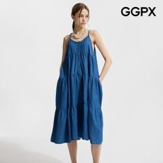 썸머 뷔스티에 데님 원피스 (GP6OP051F)