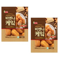 롯데햄 비엔나케익 1kg x 2봉 / 간식 핫도그