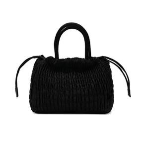 하이 Elsie Bag - Ruched Black