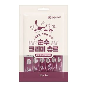 고양이 반려묘 영양 간식 츄르 닭고기 가다랑어 7P (WA889FA)