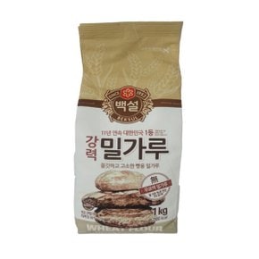 백설 강력 밀가루 1kg