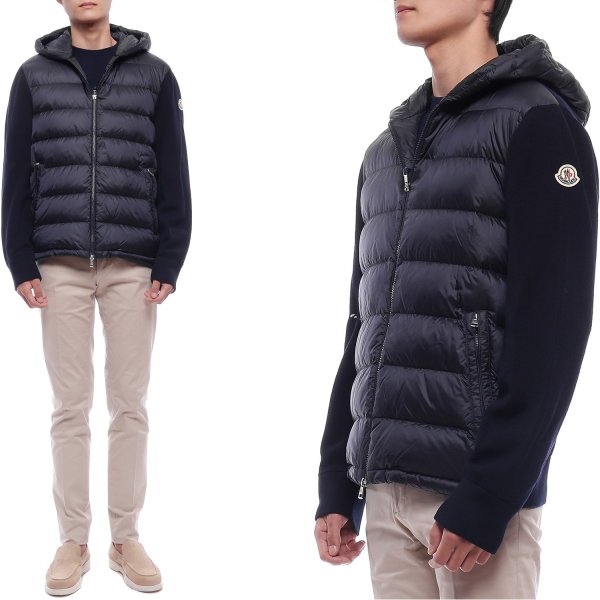 [부산점] 25FW 남성 니트 믹스 패딩 점퍼 (9B00006 M1131 776 25F)