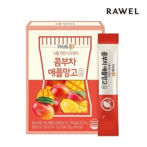 웰업 콤부차 애플망고 유산균 분말 스틱 1박스, (5g x 30포)