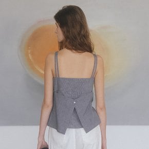Double strap Sleeveless top [TISU06BL19]_Navy