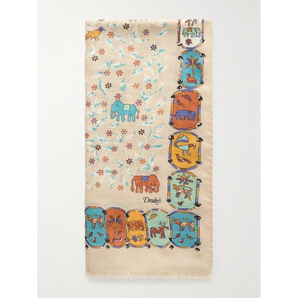 드레익스 프레이드 프린트 울 실크 블렌드 스카프 46376663163066561