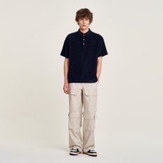[SANDRO HOMME] 플리츠 루즈핏 폴로셔츠 SH25M5MRR0499