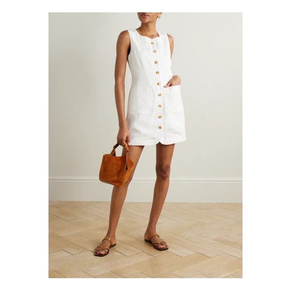 포세 엠마 리넨 미니 드레스 아이보리 1647597359664045