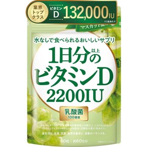 D 2200IU 신일본 헬스 1일분 이상의 비타민 맛있는 유산균 100억개 60알 약 60일분 영양 기능