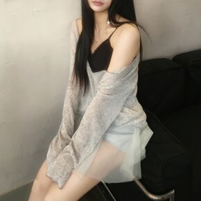 페어리 딥 브이넥 보클 린넨  시어 루즈핏 니트4color