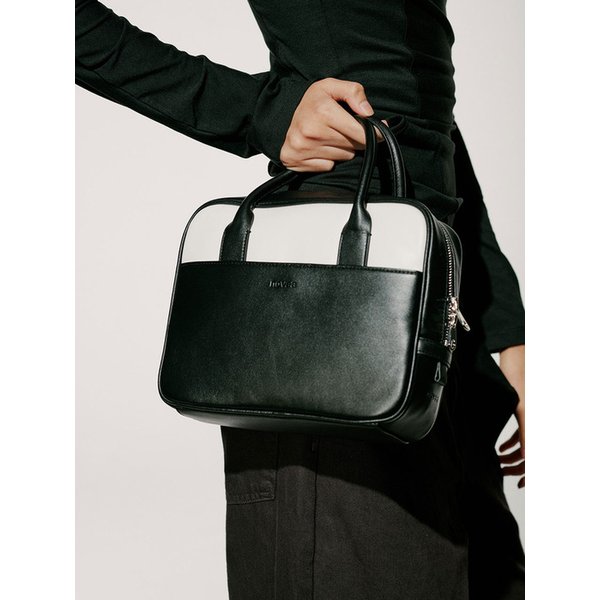 [리퍼브] LAYERED TOTE BAG , BLACK&WHITE