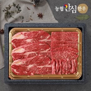 [농협안심한우] 한우 1등급 구이세트 1kg(등심500g+특수부위500g)