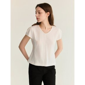 v-neck wing blouse_wh