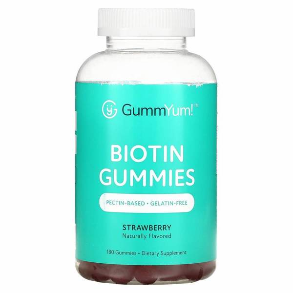 구미얌 비오틴 Biotin 딸기향 2500MCG 180구미