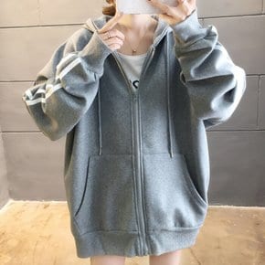 / [S~2XL] NC098 캐주얼 라인 긴팔 후드 집업