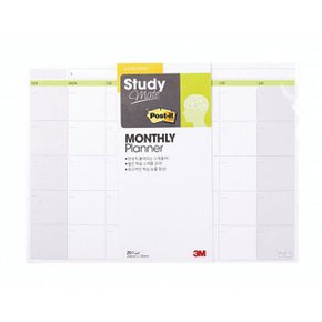 3M)포스트-잍 스터디메이트(먼슬리 플래너) 포스트-잇 Post-it-20매 204x149mm