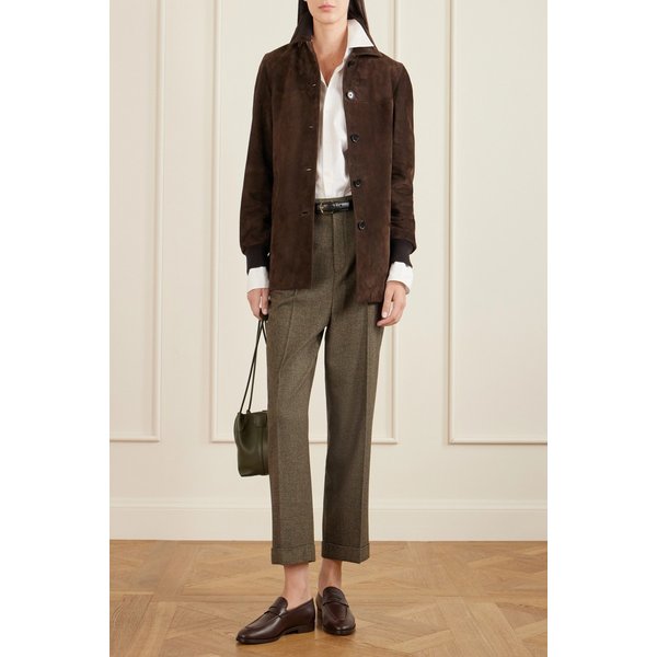 루이 크롭 울 캐시미어 블렌드 스트레이트 팬츠 46376663162953753