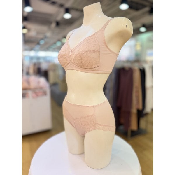 [파주점] 여성 노와이어부직포 인견브라팬티세트 TFWBRR 373BE