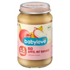  dm 베이비러브 과일 퓨레 사과 바나나 190g (5개월) (병)