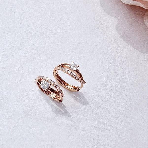 14K 키아누 링 귀걸이 A00103