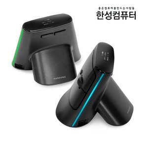 VM330 OfficeMaster 듀얼무선 저소음 OLED 버티컬마우스