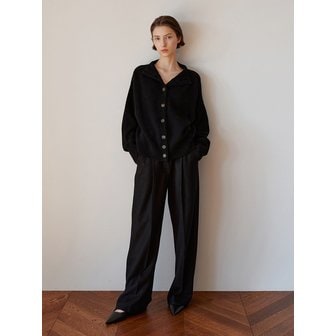 모한 TOW WOOL TWILL SEMI WIDE TROUSER _2 COLOR