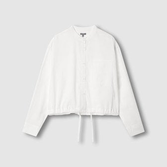 JAJU 여 라이트 코튼 루즈핏 크롭 셔츠 J115303005001