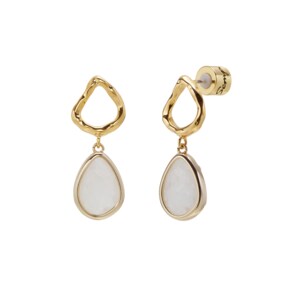 그레이스밍 티케 드롭 귀걸이-백수정 / Graisming Tyche Drop Earring - Rock Crystal