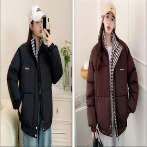 패딩점퍼 겨울 누빔 퀼팅 여성 남성 아우터 자켓 예쁜 하이넥 패턴 패션 미들 집업