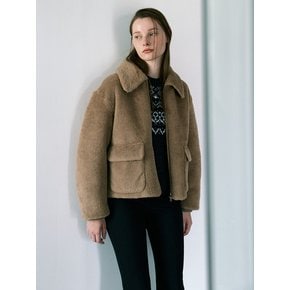 [City Outdoor] Shearling Zip-up Jacket