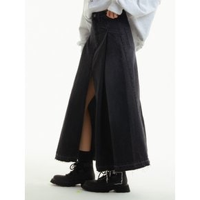 블랙 데님스커트_BLACK DENIM SKIRT