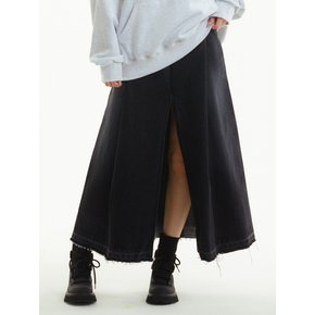 블랙 데님스커트_BLACK DENIM SKIRT