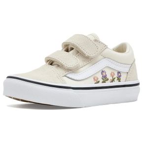 키즈 올드스쿨 V 리틀키즈 - 플로랄 Embroidery Marshmallow 1268660