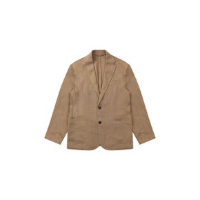 Linen Out Pocket Jacket_Light Brown