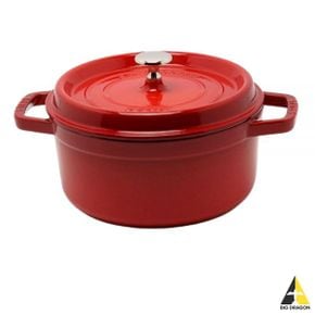 STAUB 원형 꼬꼬떼 냄비 22cm 체리 (2.6L) (1102206)