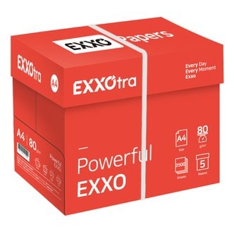 엑소트라 (EXXOtra) A4용지 복사용지 80g 2500매 1BOX