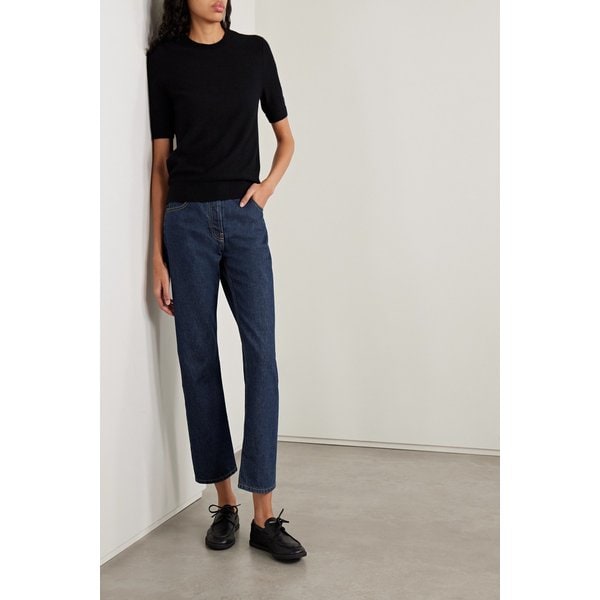 리아코 미드라이즈 스트레이트 진 다크 데님 46376663162905950