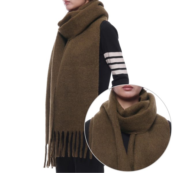 [부산점] [아미] 25FW 여성 하트 로고 알파카 머플러 (USF673 AW0004 216 W 25F)