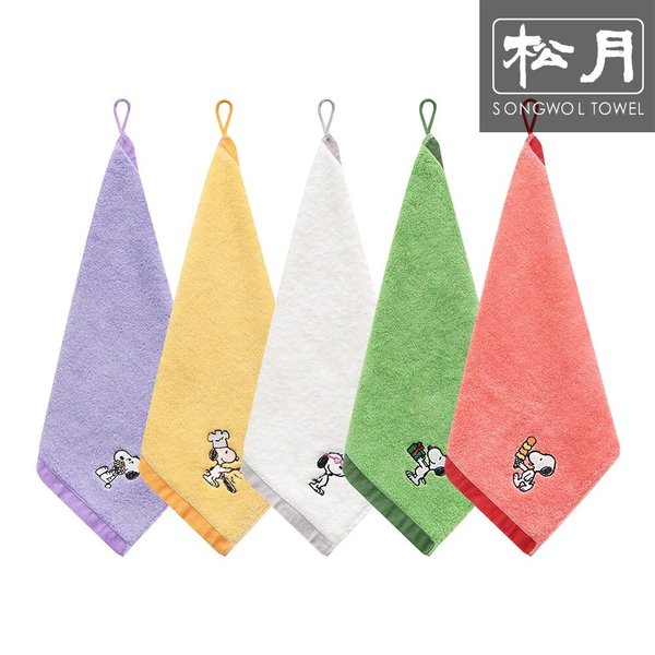 스누피 조이풀 고리수건 1장