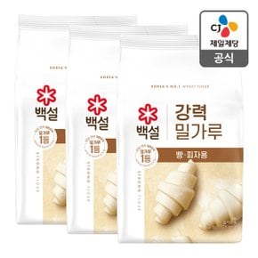 [본사배송] 백설 강력밀가루 2.5kg X 3개