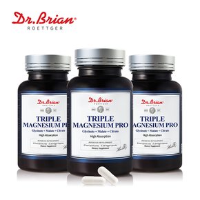 [직구][3통] 닥터브라이언 트리플 마그네슘 프로 (총9개월분) 글리시네이트 말레이트 시트레이트